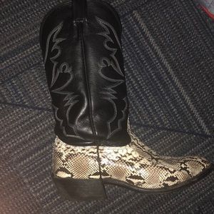 Snake skin boots